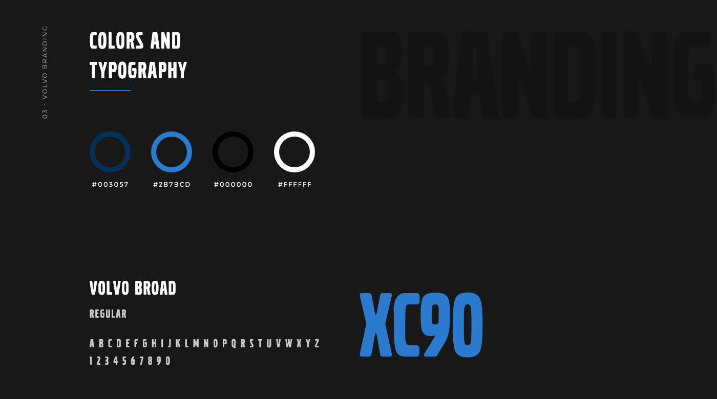 Volvo - Colors and Typography